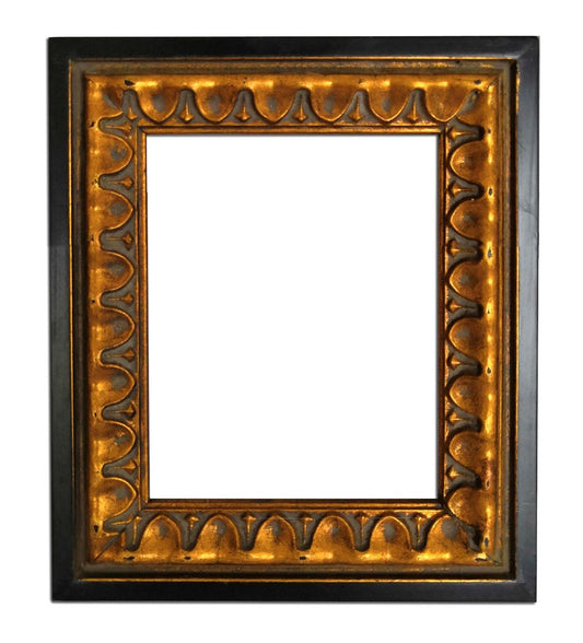 27x32 cm or 10x12 ins, golden frame with mirror