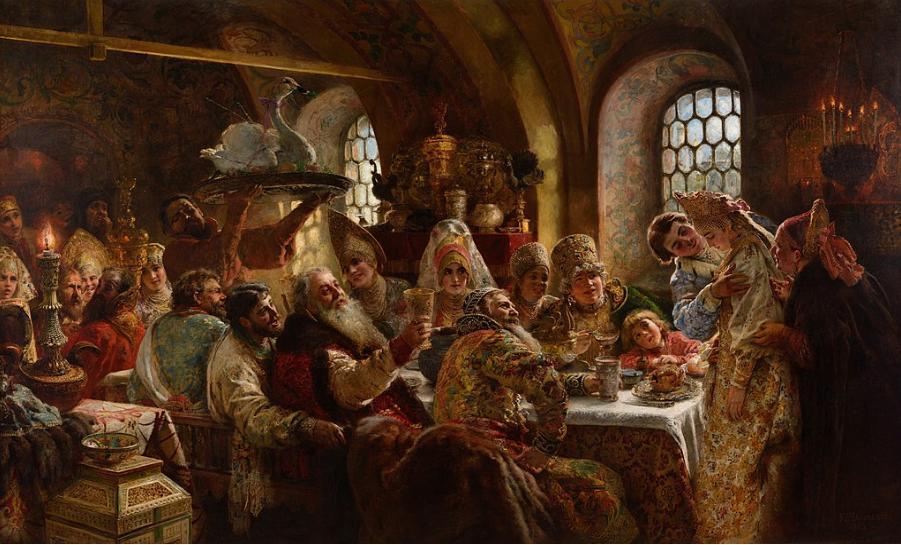 A Boyar Wedding Feast， Konstantin Makovsky