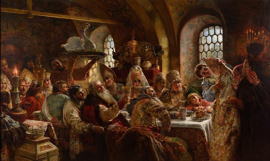 A Boyar Wedding Feast， Konstantin Makovsky