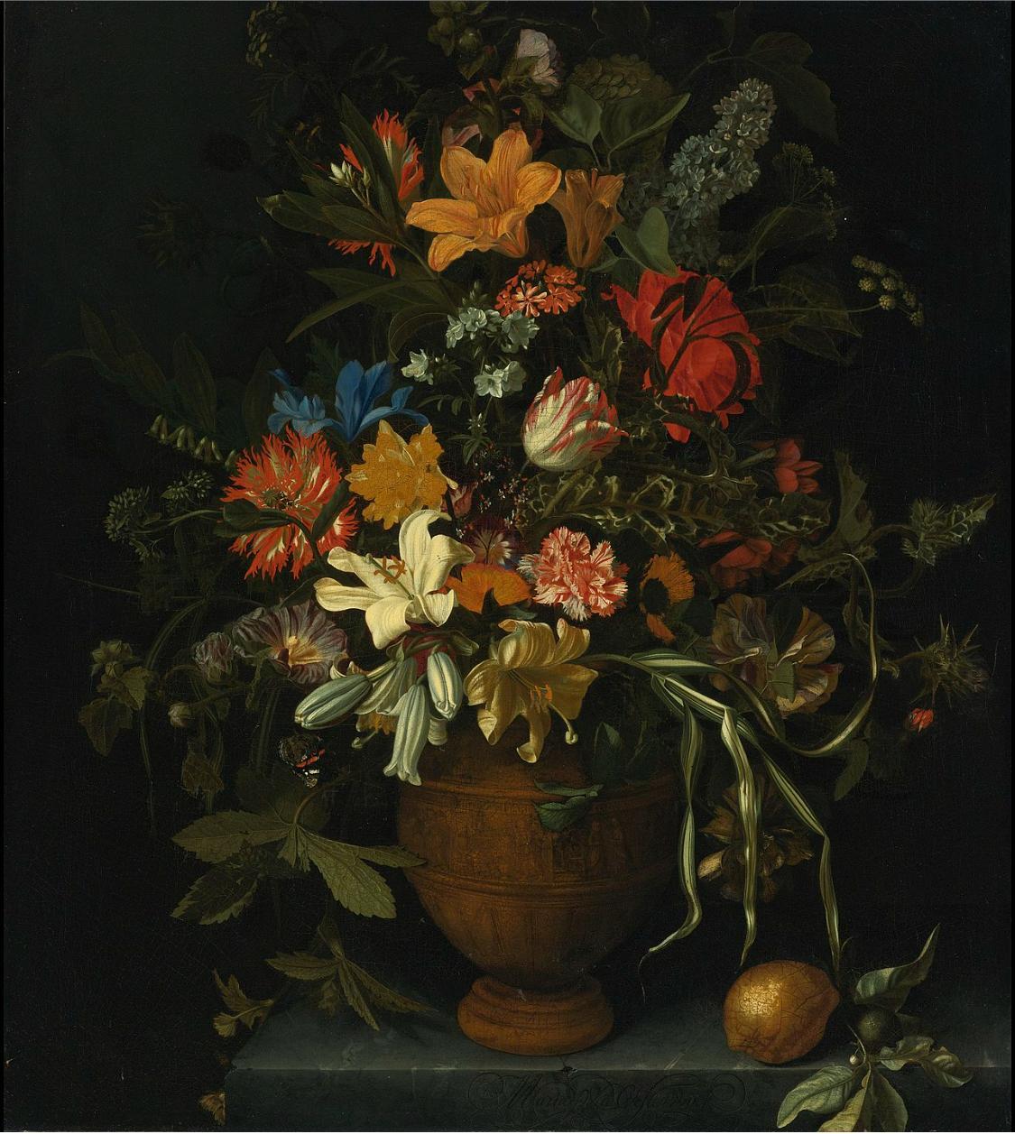 A Floral Still Life, Maria van Oosterwijck