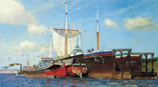 A Fresh Breeze On the Volga study, Isaac Levitian