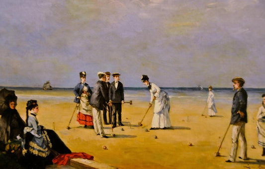 A Game of Croquet， Louise Abbéma