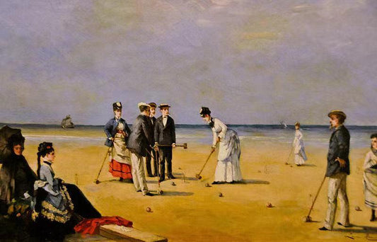 A Game of Croquet,Louise Abbéma