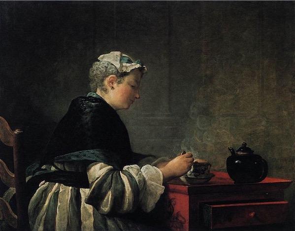 A Lady Taking Tea, Jean-Baptiste-Siméon Chardin
