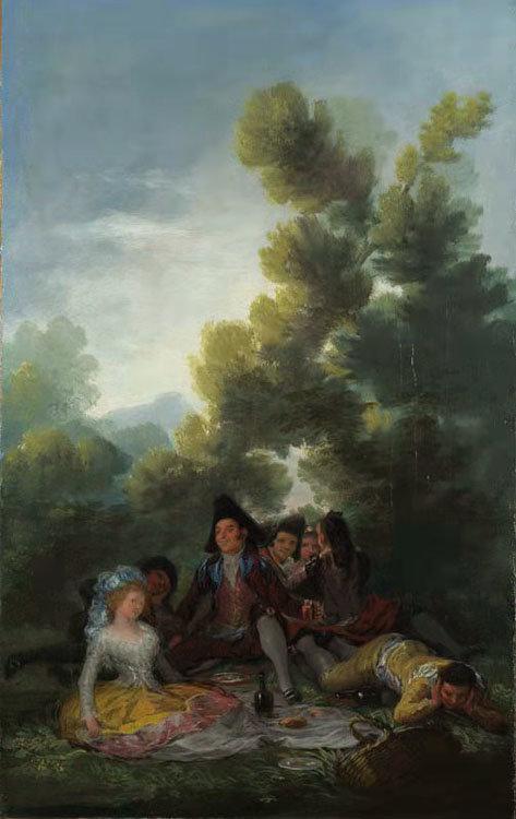 A Picnic,Francisco de Goya,60x38cm