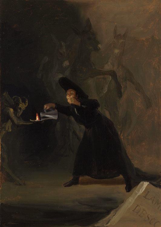 A Scene from El Hechizado por Fuerza,Francisco de Goya,60x43cm