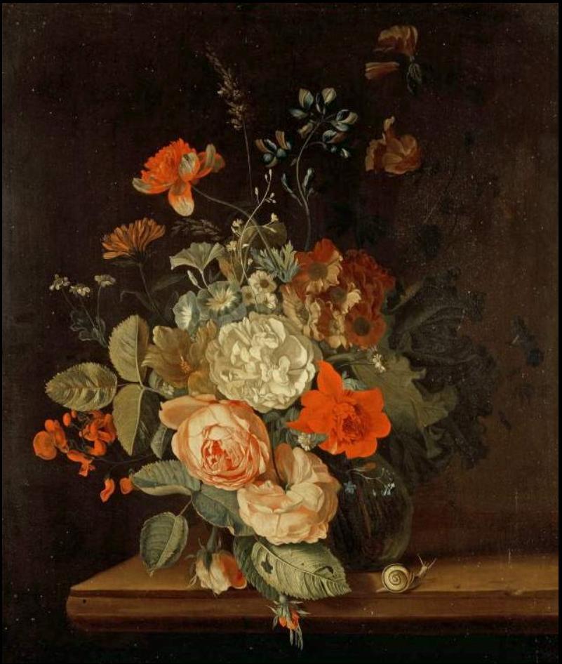 A Vase of Flowers, Maria van Oosterwijck