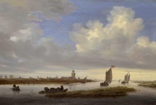 A View of Deventer,Salomon van Ruysdael,60x40cm