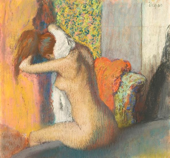 After the Bath, Woman Drying her Nape, Edgar Degas