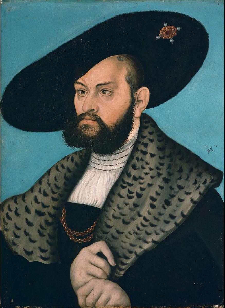 Albert of Prussia, 1528, Lucas Cranach the Elder