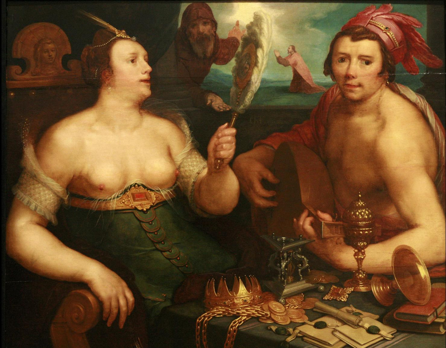 Allegory of Vanity and Repentance, Cornelis van Haarlem