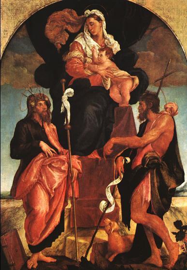 Altarpiece painted for the Church at Tomo, Jacopo Bassano