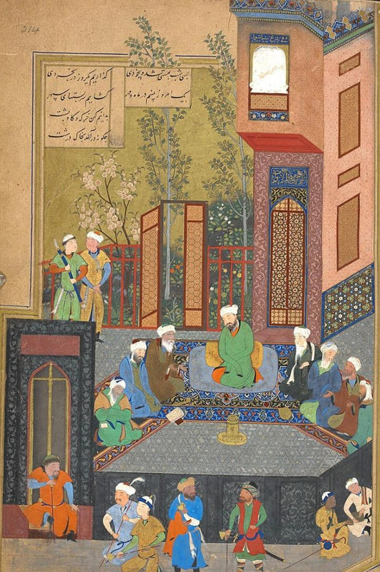 A miniature painting from the Iskandarnama, Kamaleddin Behzad