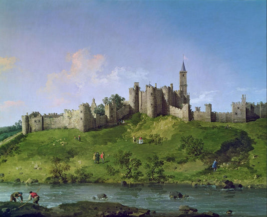 An 18th-century painting of Alnwick Castle, Canaletto