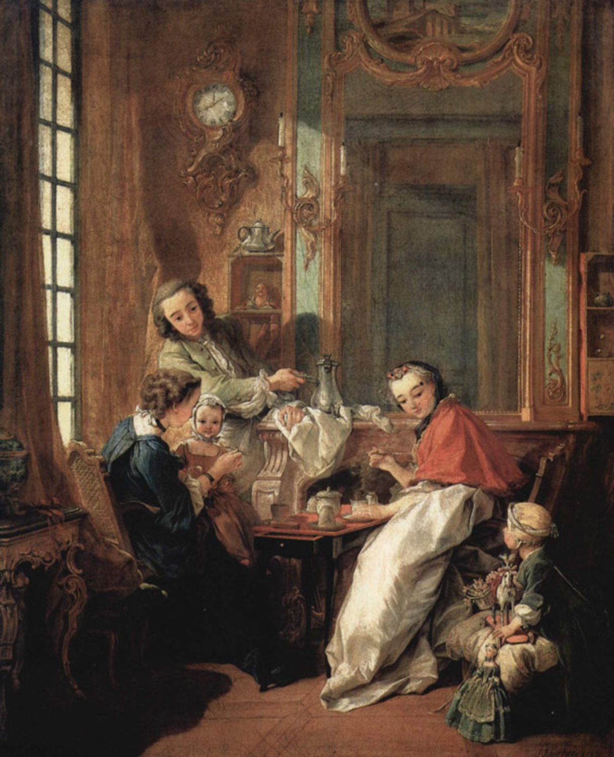 An Afternoon Meal,Francois Boucher,50x40cm