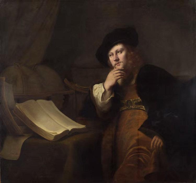 An Astronomer,Ferdinand Bol,50x47cm