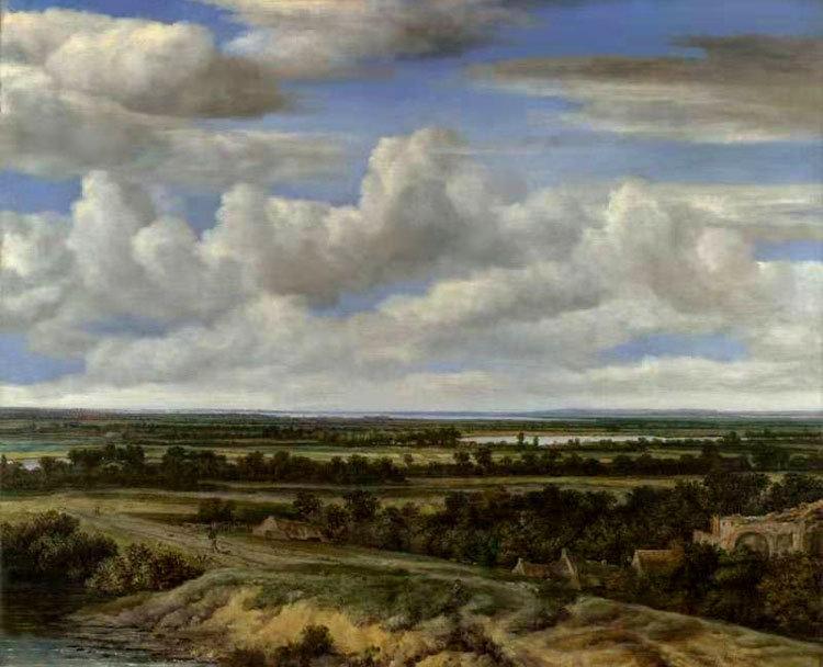 An Extensive Landscape with a Road by a,Philips Koninck,50x40cm