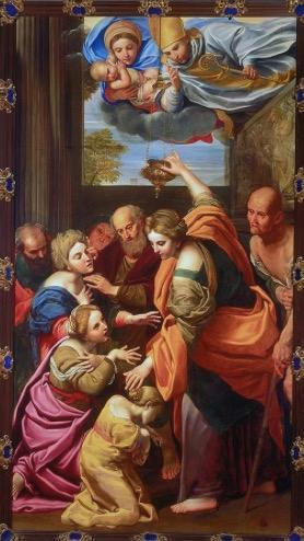 Apparition of the Virgin and Child and San Gennaro, Domenichino