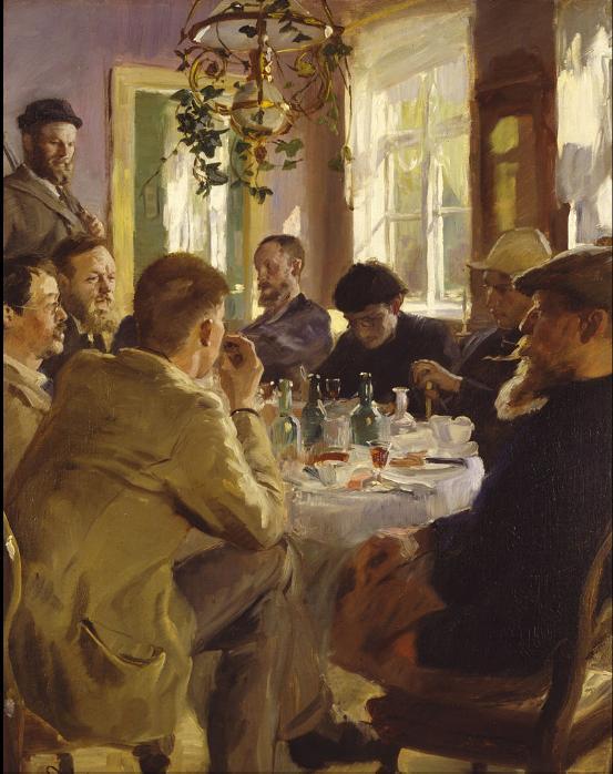 Artists' Luncheon at Skagen,  Krøyer