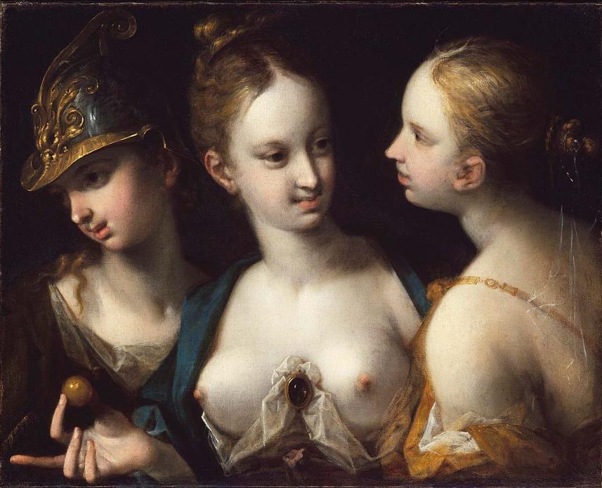 Athena, Venus and Juno, Hans von Aachen