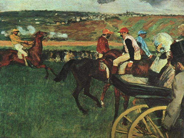At the Races,,Edgar Degas