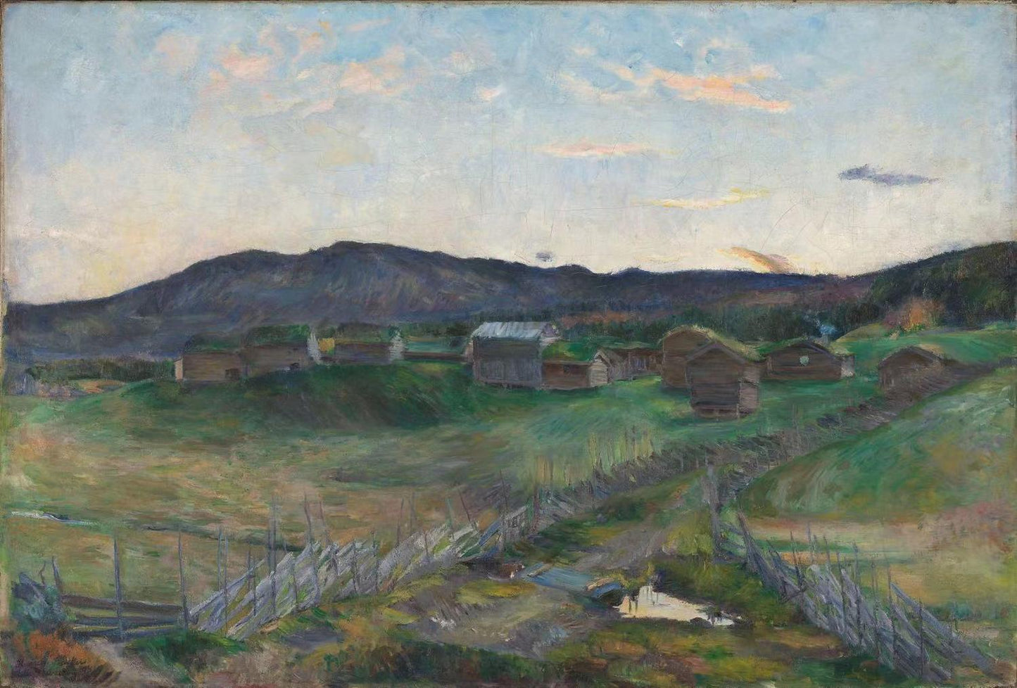 Autumn at Strålsjøen,Harriet Backer,1845-1932