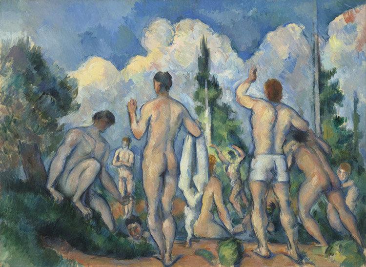 Bathers,Paul Cezanne,50x36cm