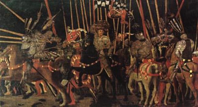 Battle of San Romano,UCCELLO Paolo,80x40cm