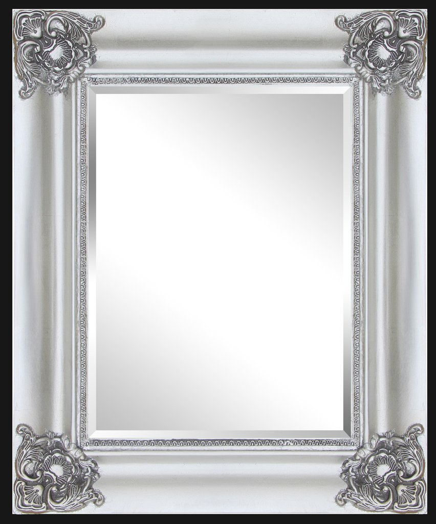 Beveled mirror in solid wood, 65x75 ins
