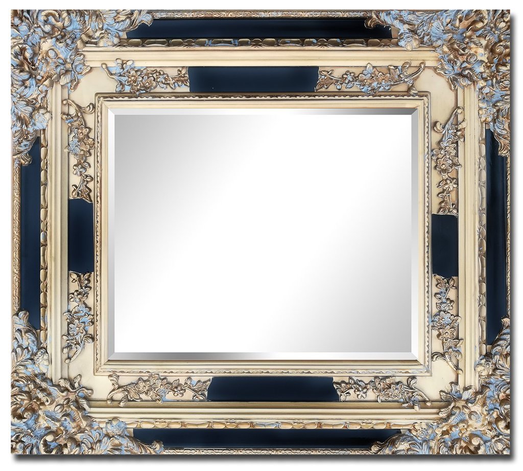 Beveled mirror, out size 88x98 cm