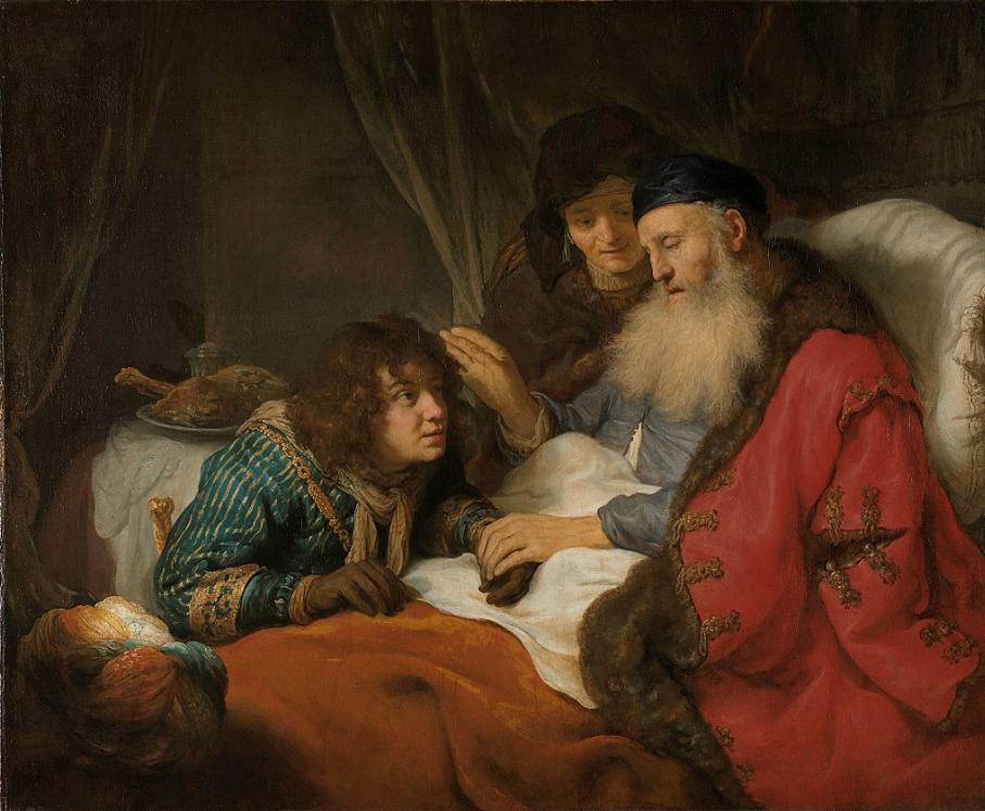 Blessing of Jacob， Govert (or Govaert) Teuniszoon Flinck
