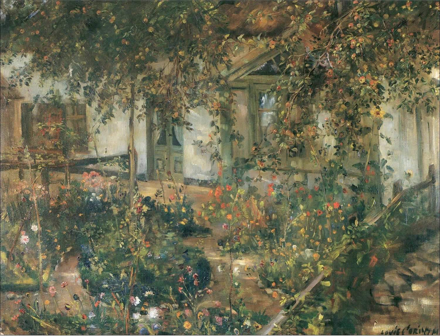 Blooming Cottage Garden (1904), Lovis Corinth