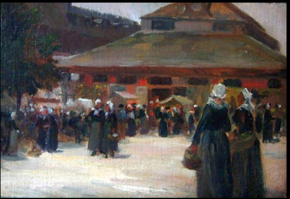 Breton Women at la Faouet, Norman Garstin