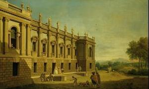 Burlington House. Antonio Visentini and Francesco Zuccarelli. 1746. Francesco Zuccarelli