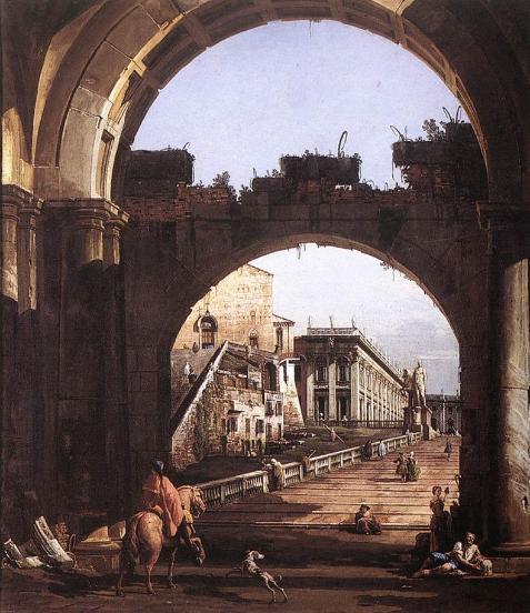 'Capriccio of the Capitol'., Bernardo Bellotto