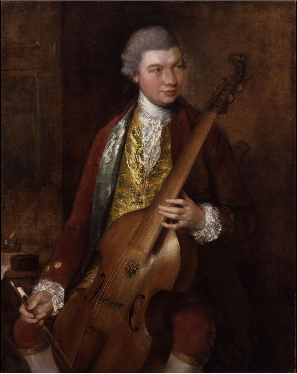 Carl Friedrich Abel with Viola da Gamba, Thomas Gainsborough