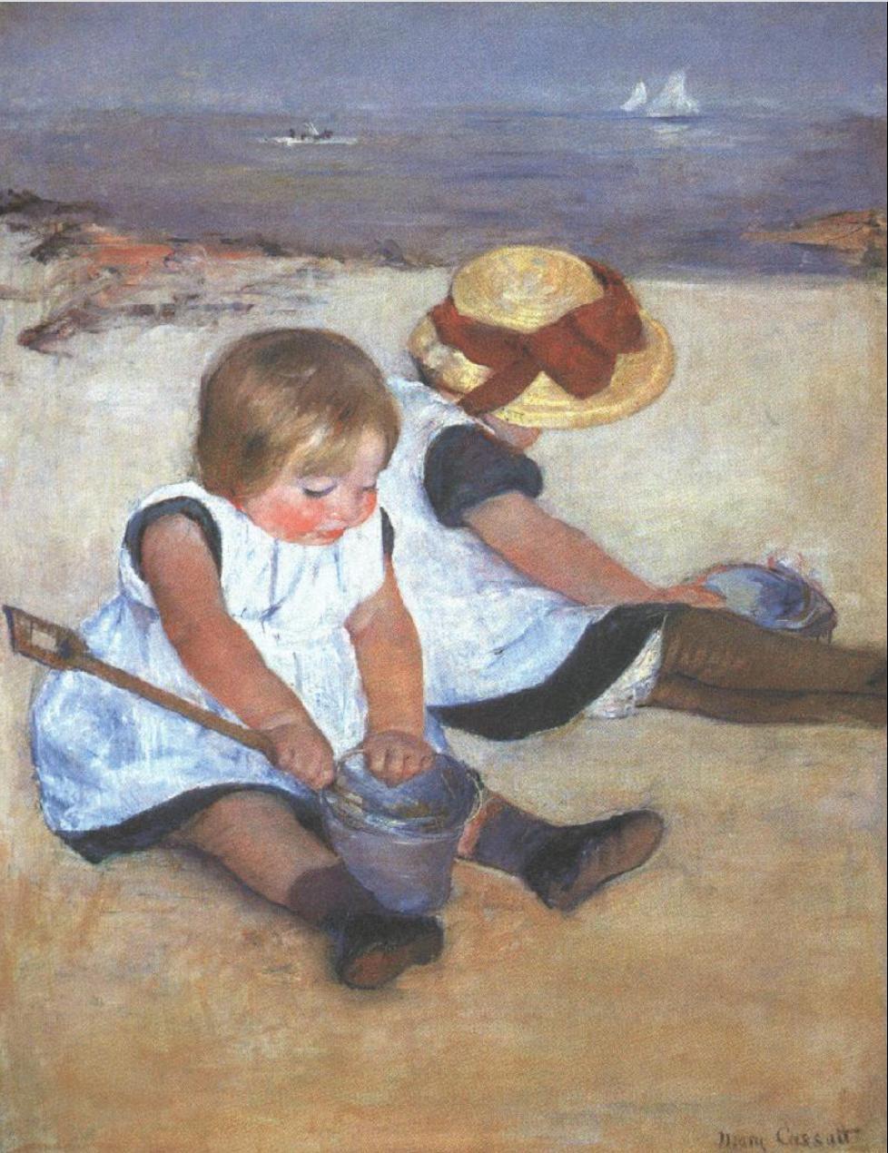 Children on the Beach (1884), Mary Cassatt