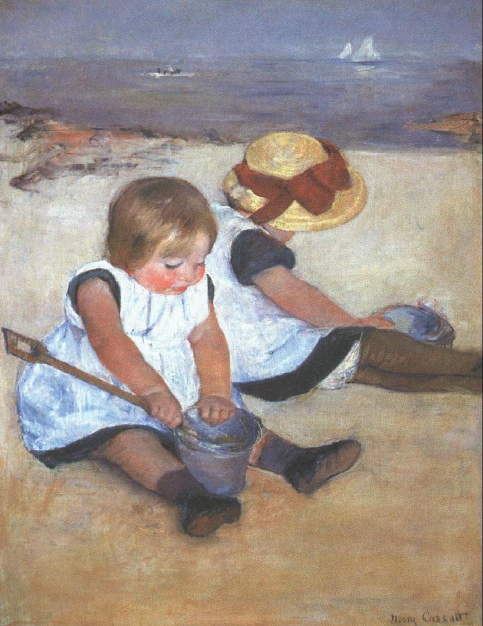 Children on the Beach (1884), Mary Cassatt