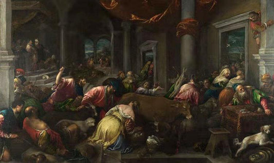 Christ Driving the Traders from the,Jacopo Bassano,60x36cm