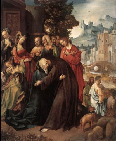 Christ Taking Leave of his Mother.， Cornelis Engebrechtsz.