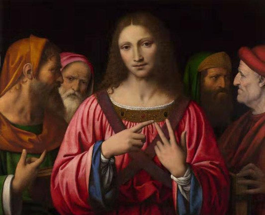 Christ among the Doctors,Bernardino Luini,50x40cm