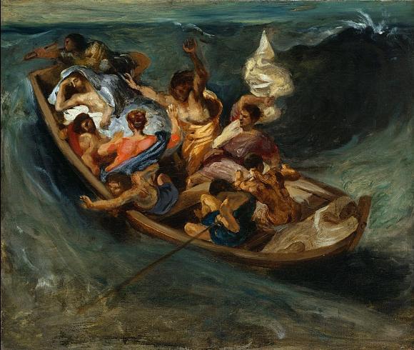 Christ on the Sea of Galilee,  Eugène Delacroix