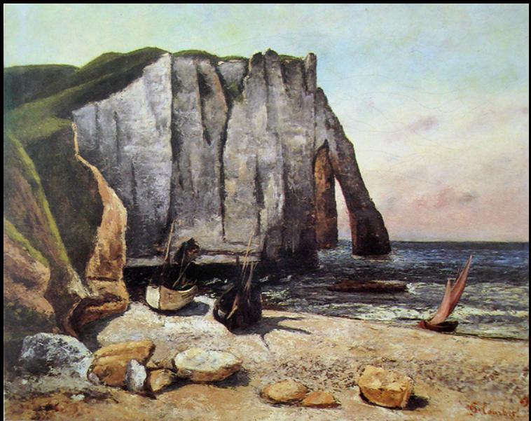 Cliffs Etretat After the Storm, Jean Désiré Gustave Courbet
