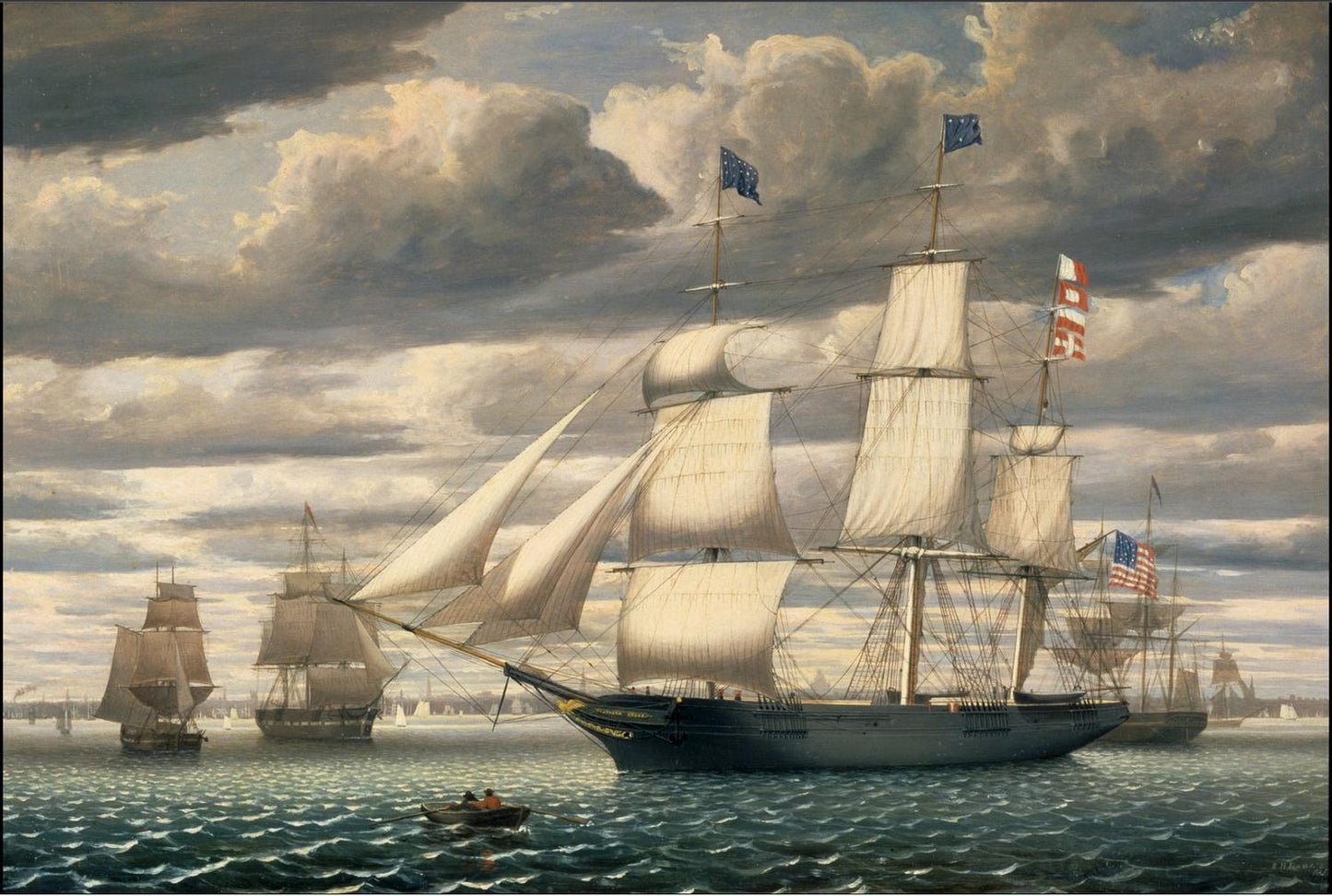 Clipper Ship Leaving Boston Harbor, Fitz Henry Lane