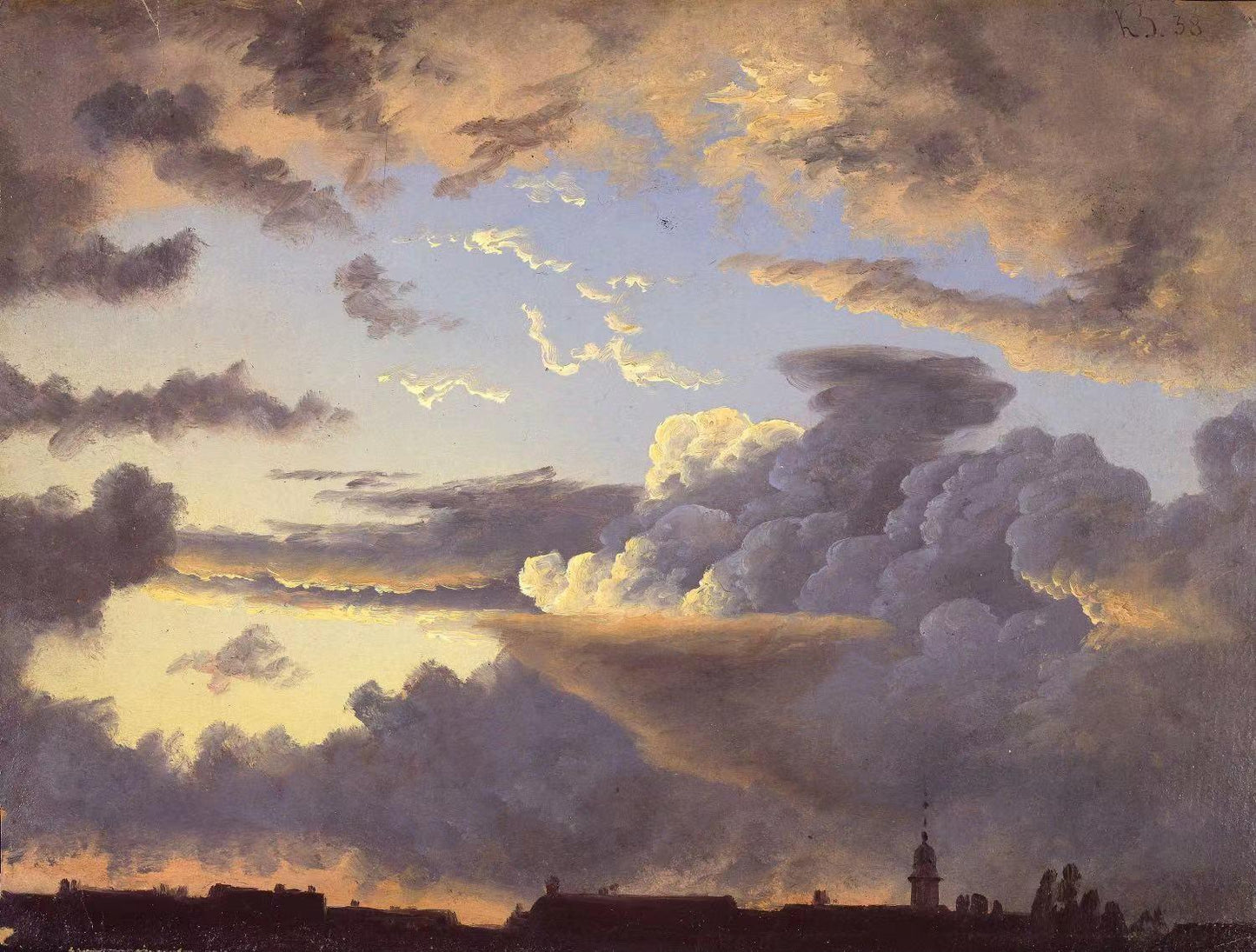 Cloud Study ,Knud Baade,1808-1879