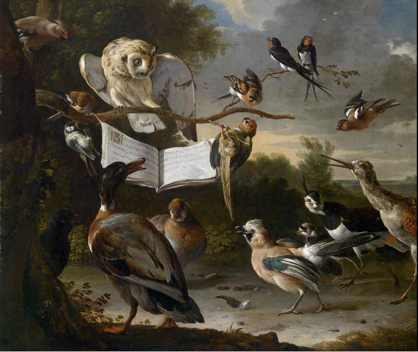 Concert of Birds (1670), Melchior d'Hondecoeter