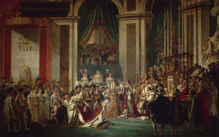 Consecration of the Emperor Napoleon,Jacques-Louis David,60x38cm