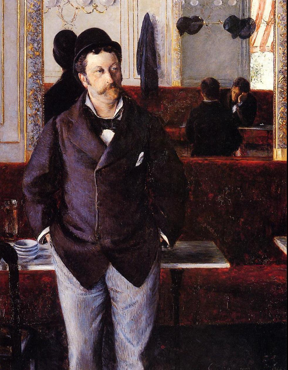 Dans un café (1880), Gustave Caillebotte