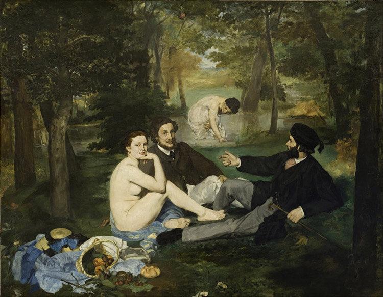 Dejeuner sur I-herbe,Edouard Manet,50x40cm