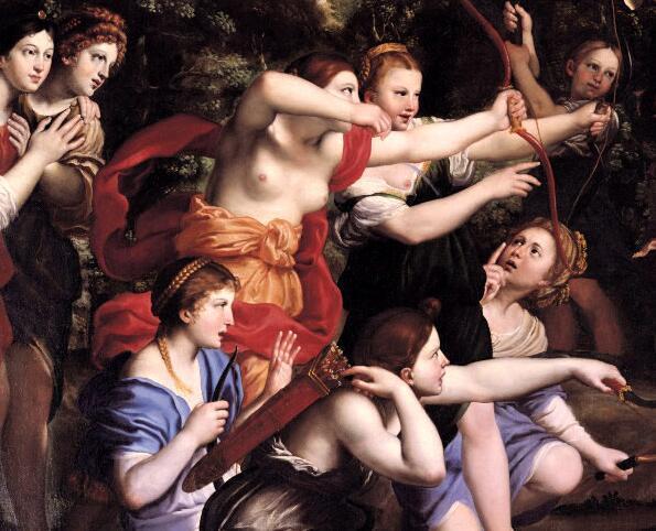 Detail from Diana and her Nymphs, 1616–17 Domenico Zampieri